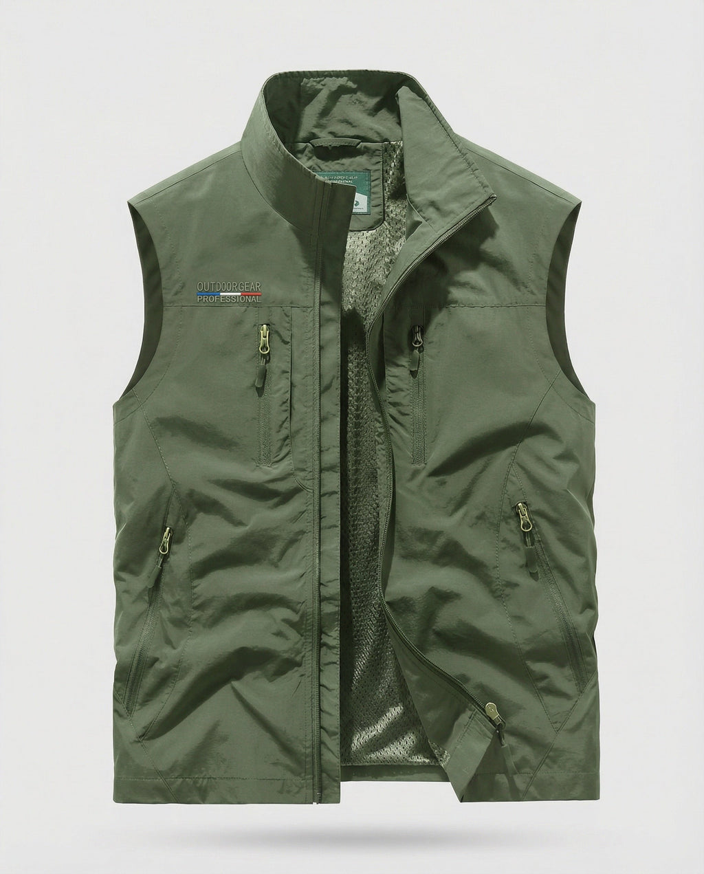 Men's Lightweight Zip-Up Utility Gilet