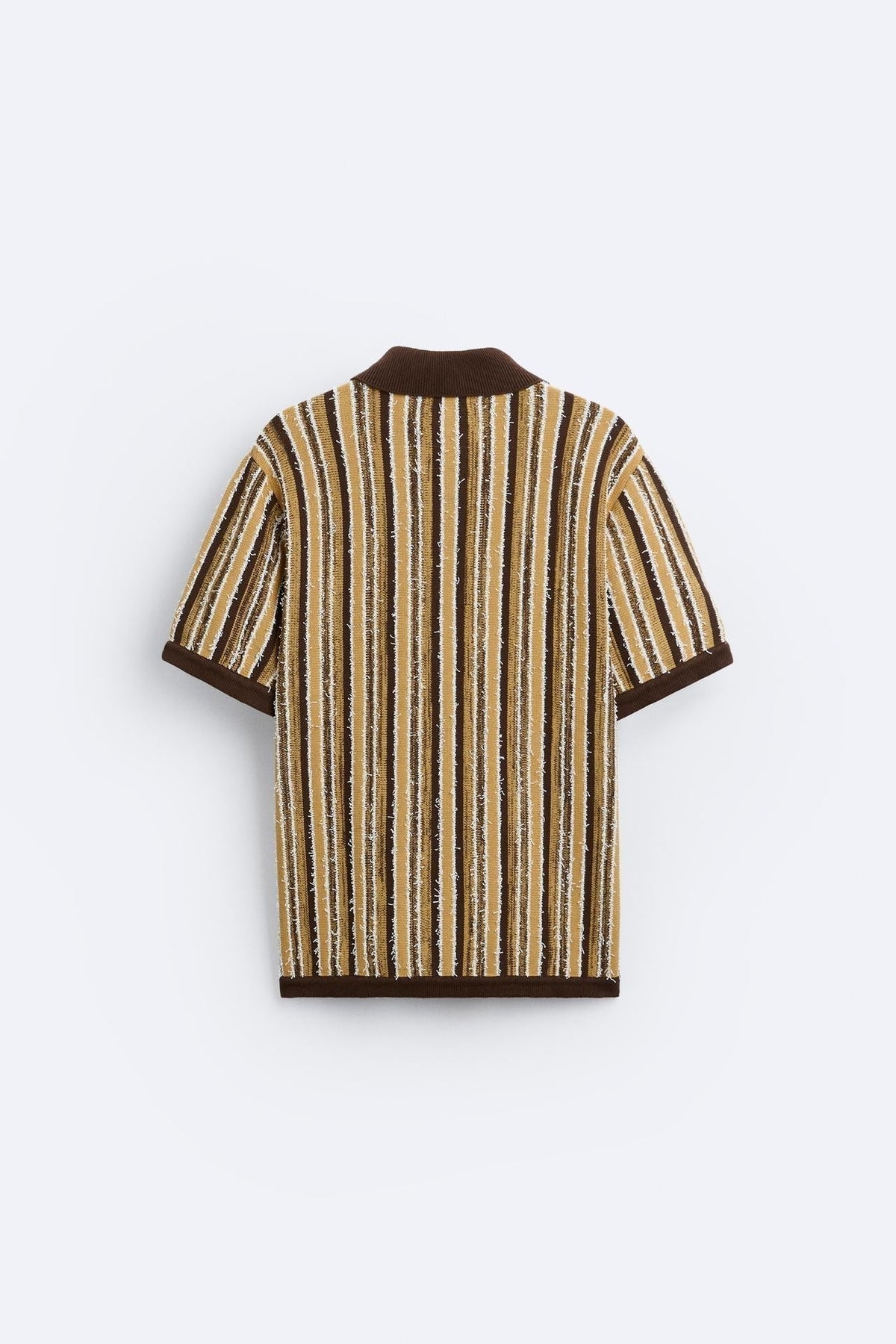 Men's Retro Stripe Knitted Summer Polo