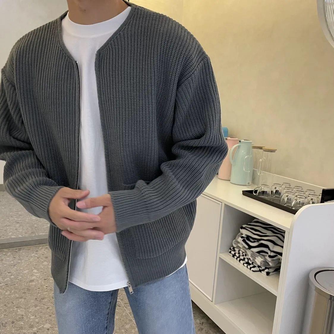 Men's Warm Casual High-Collar Knit Pullover