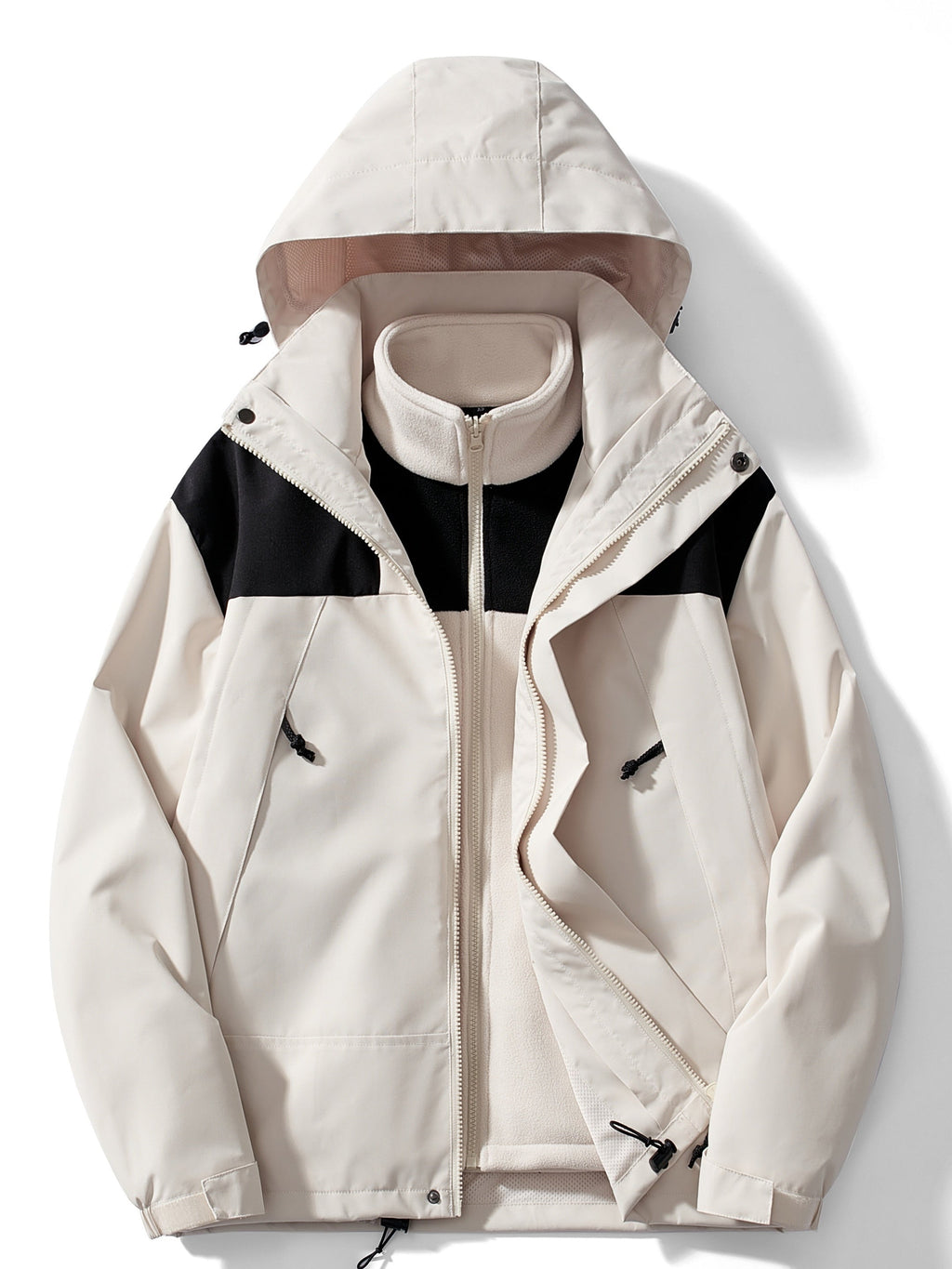 Men's Hooded 3-in-1 Outdoor Jacket