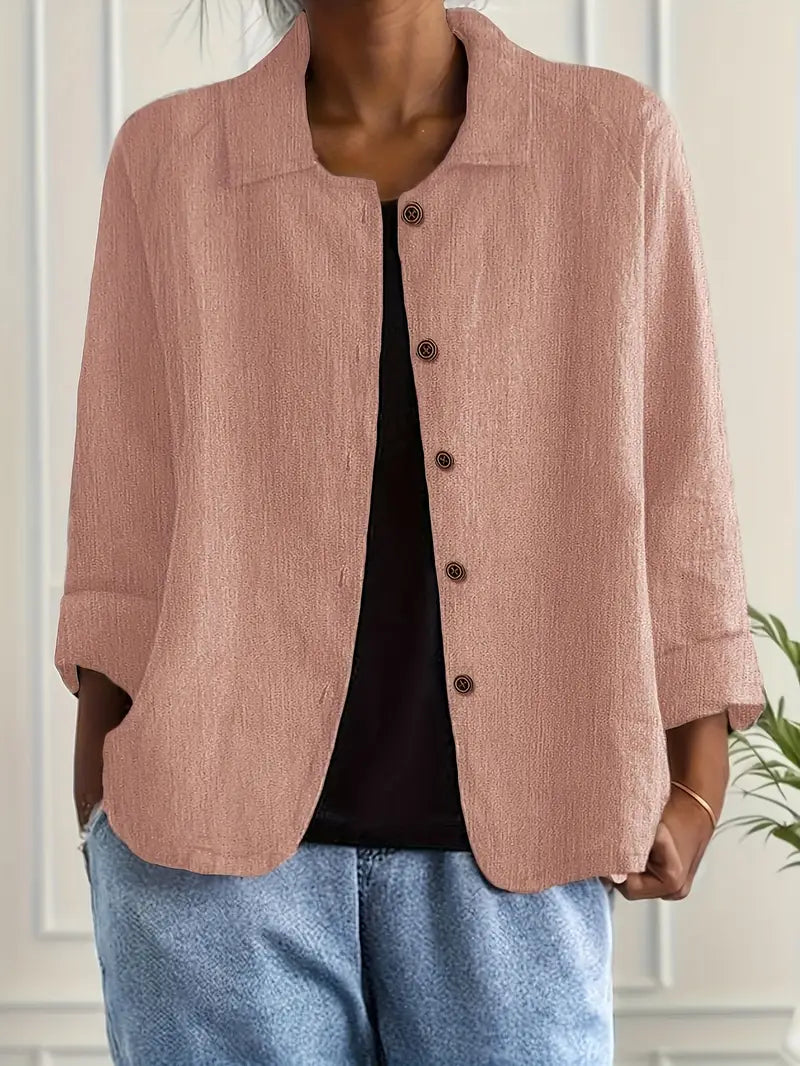 Women's Relaxed Lightweight Button-Through Jacket