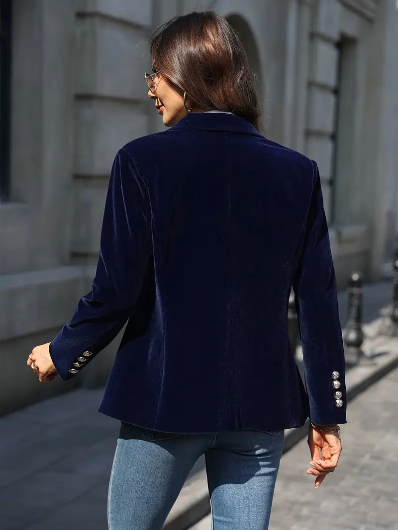 Women's Soft-Sheen Velvet Evening Blazer