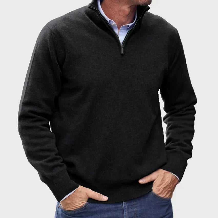 Men's Smart Quarter-Zip Knit Pullover