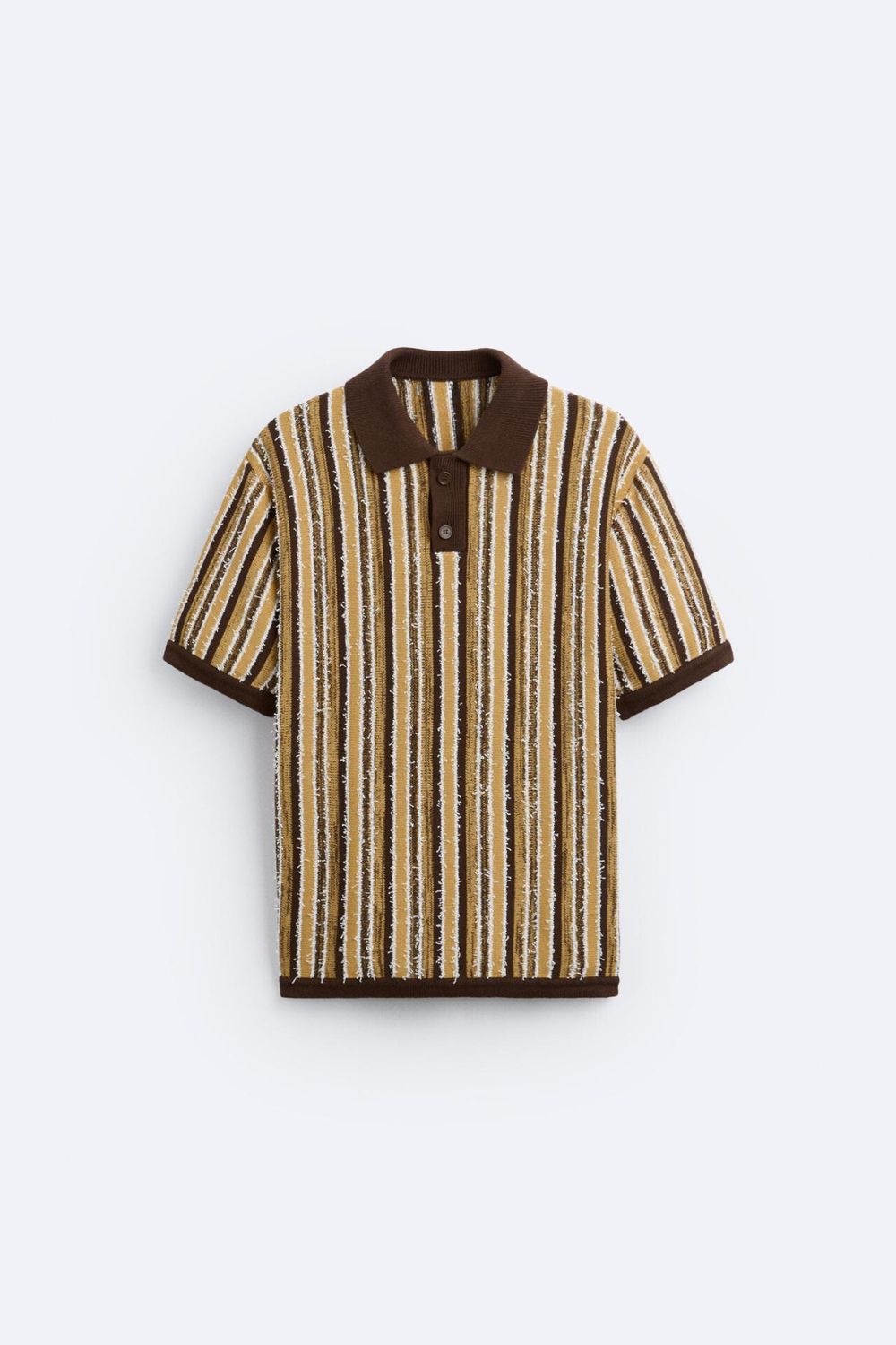 Men's Retro Stripe Knitted Summer Polo
