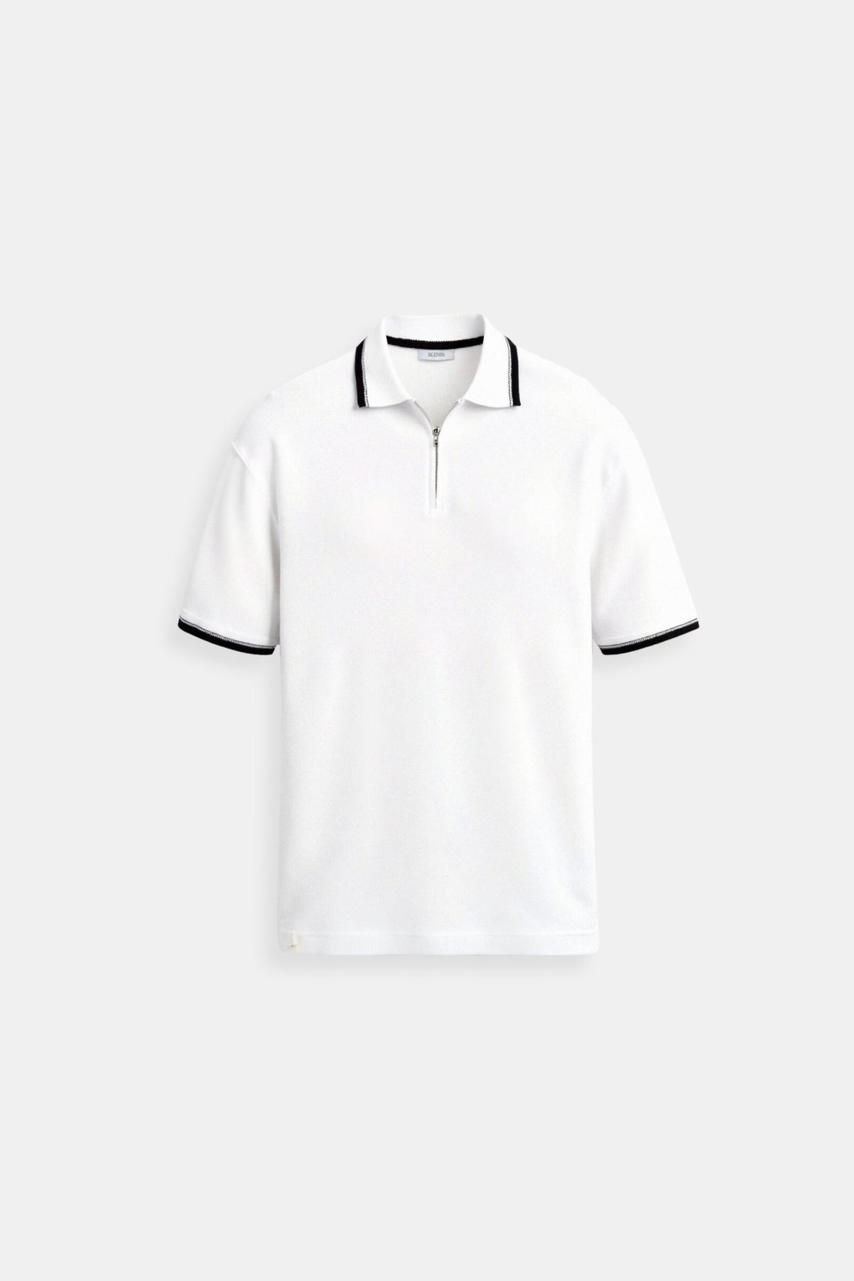 Men's Knitted Zip-Neck Summer Polo