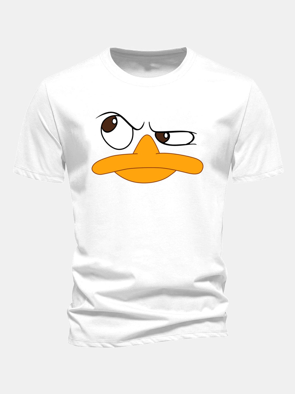Men's Cartoon Face Graphic Tee