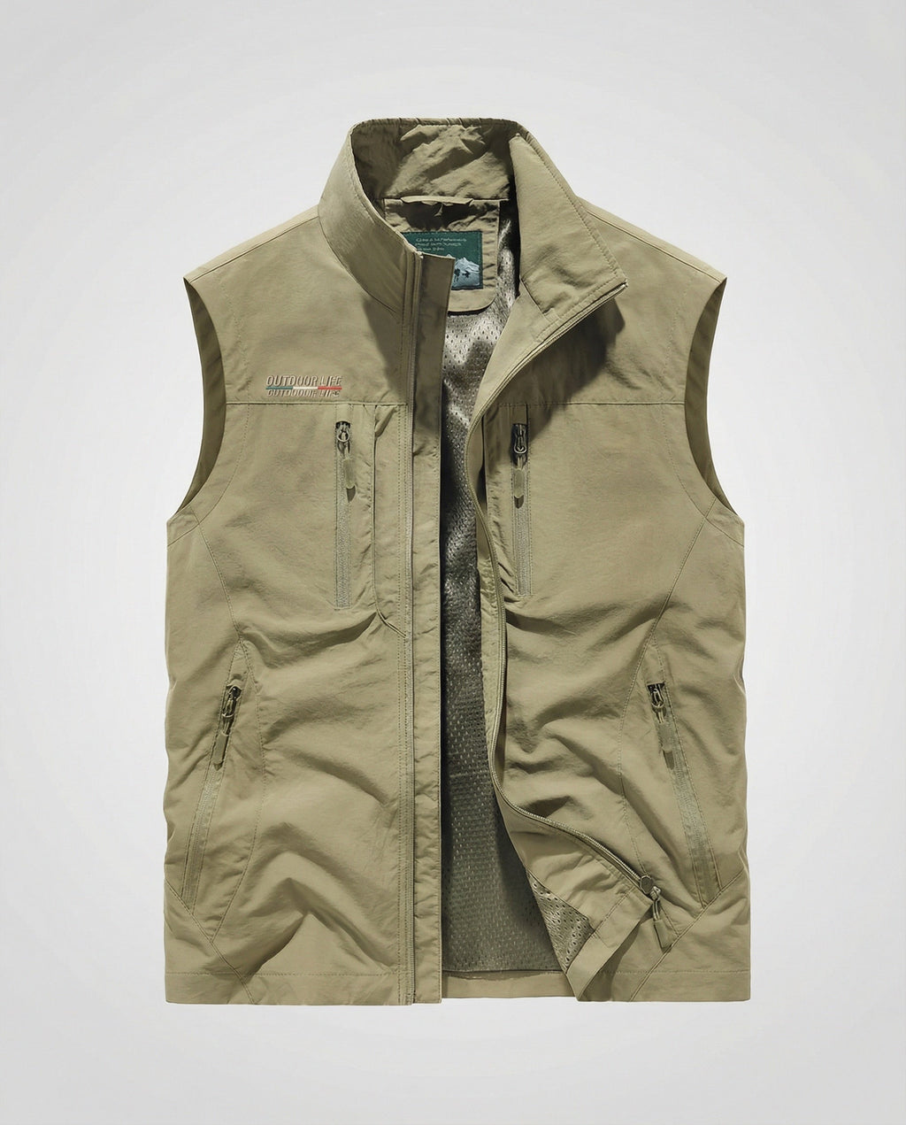 Men's Lightweight Zip-Up Utility Gilet