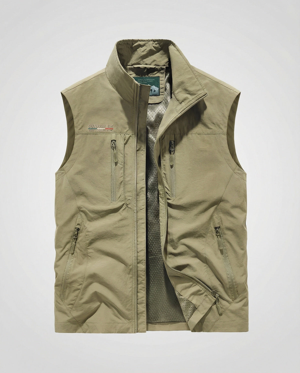 Men's Lightweight Zip-Up Utility Gilet