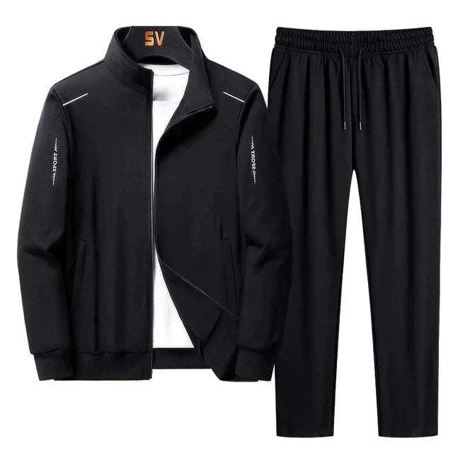 Men's Regular-Fit Zip Jacket Tracksuit Set