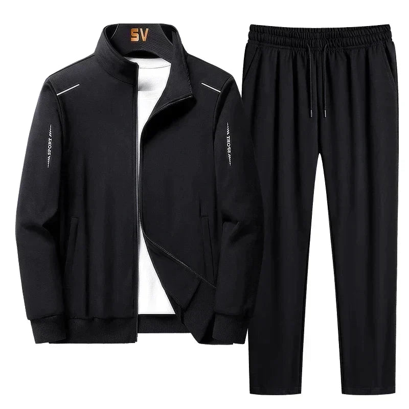Men's Regular-Fit Zip Jacket Tracksuit Set