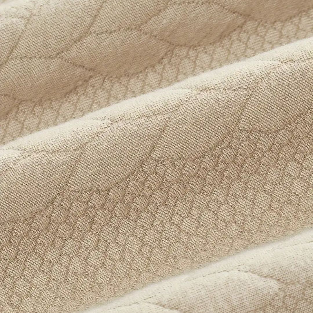 Men's Textured Yoke Cable Knit Half-Zip Pullover