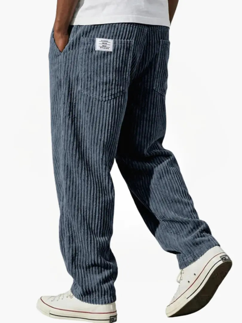 Men's Everyday Drawstring Corduroy Trousers