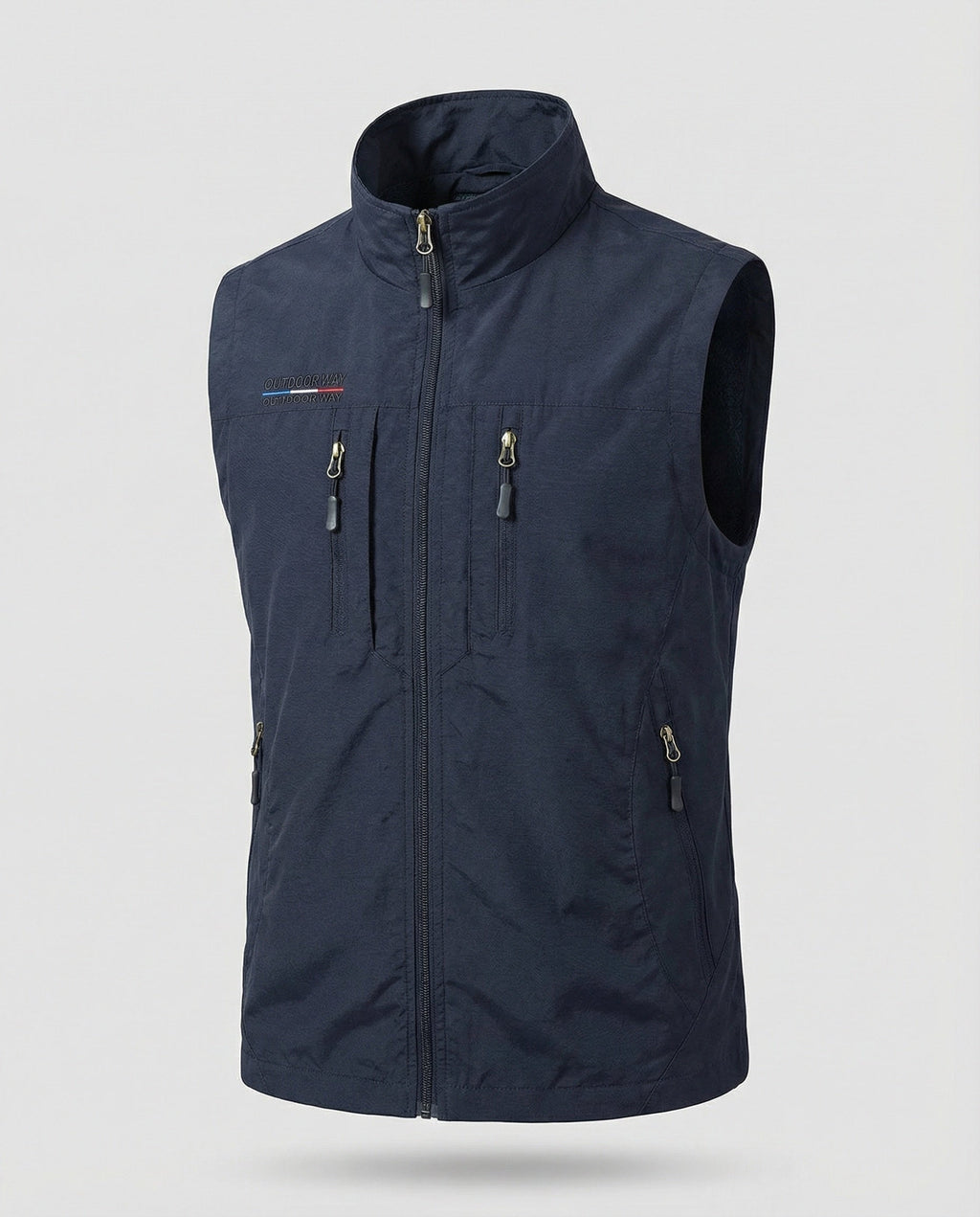 Men's Lightweight Zip-Up Utility Gilet
