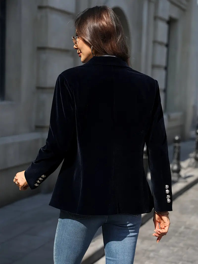 Women's Soft-Sheen Velvet Evening Blazer