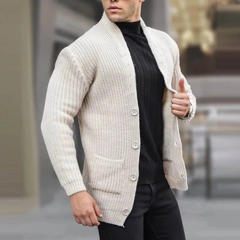 Men's Lightweight Relaxed Pocket Knit Cardigan