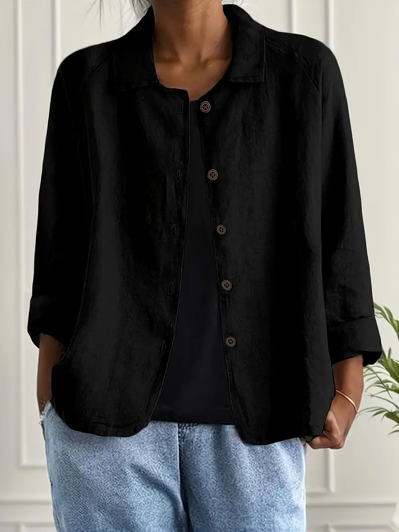 Women's Relaxed Lightweight Button-Through Jacket