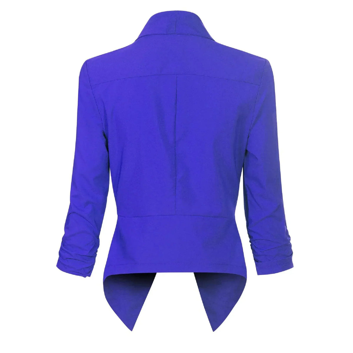 Women's Smart Edge-to-Edge Blazer with Ruched Sleeves