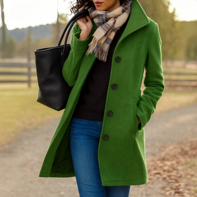 Women's Classic Button-Through Topcoat