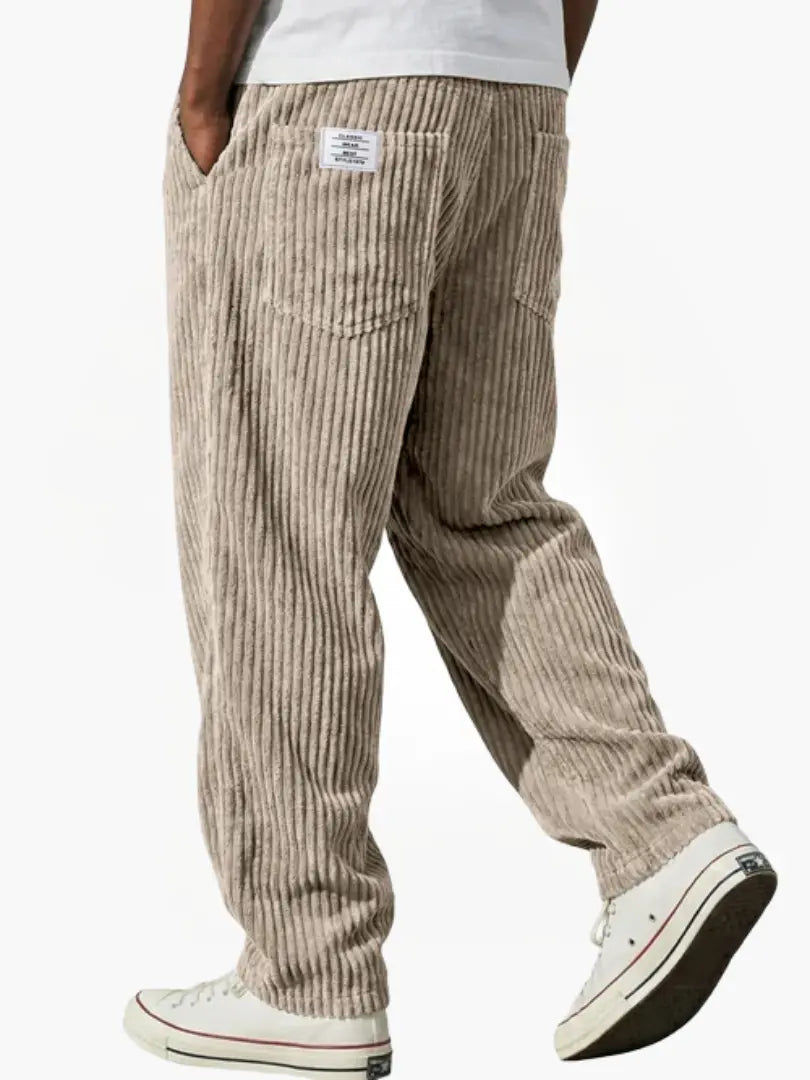 Men's Everyday Drawstring Corduroy Trousers