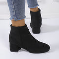 Women's Brown Chelsea Heeled Ankle Boots