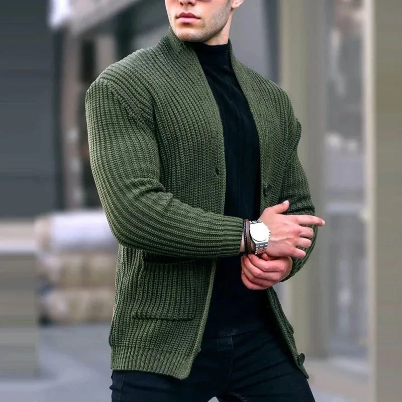 Men's Lightweight Relaxed Pocket Knit Cardigan