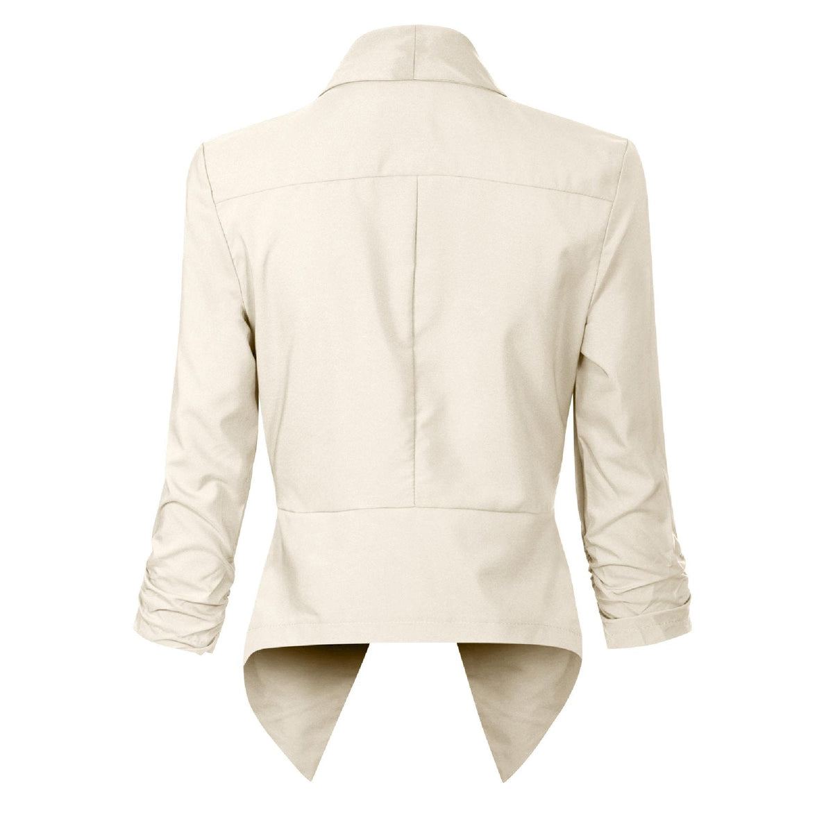Women's Smart Edge-to-Edge Blazer with Ruched Sleeves