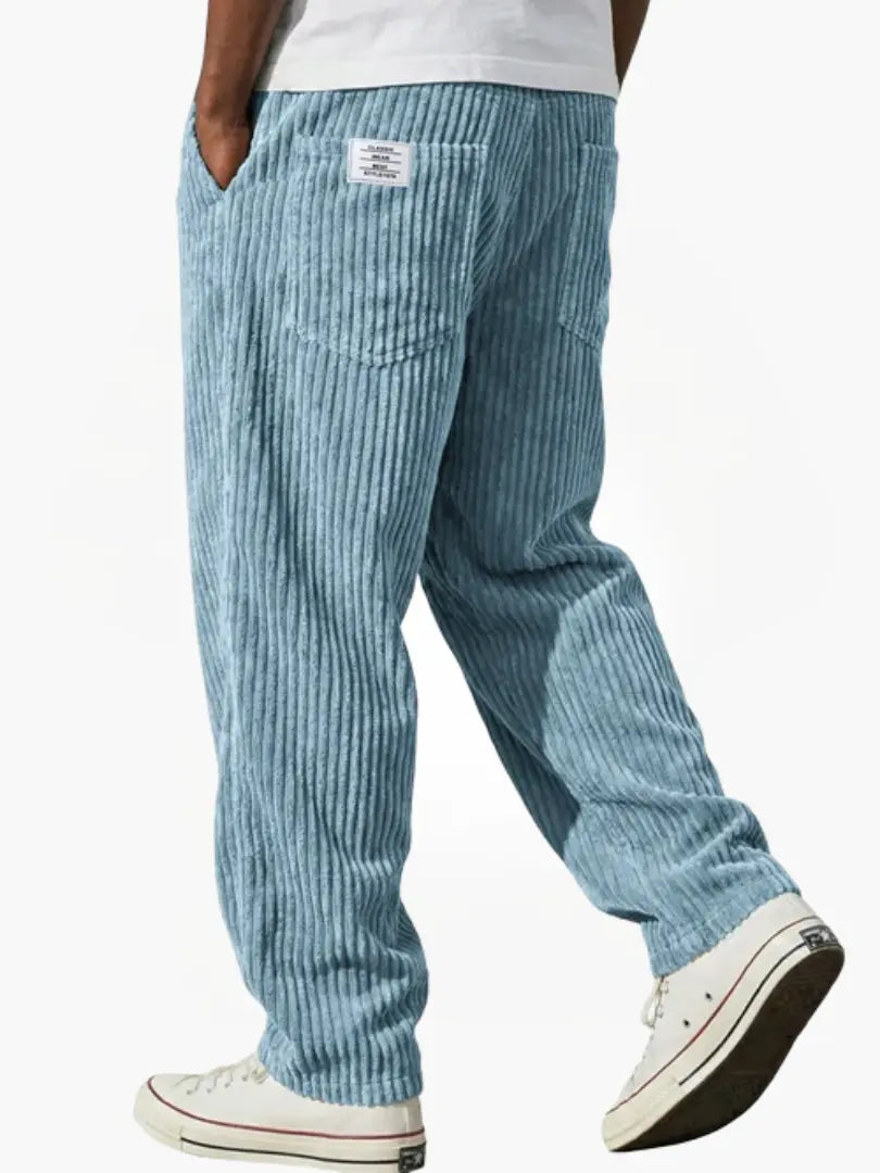 Men's Everyday Drawstring Corduroy Trousers