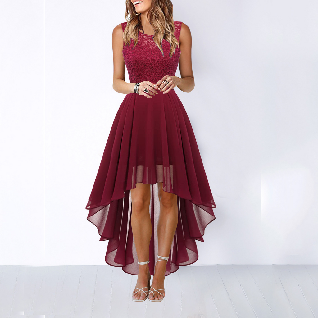 Women's Elegant High-Low Occasion Dress