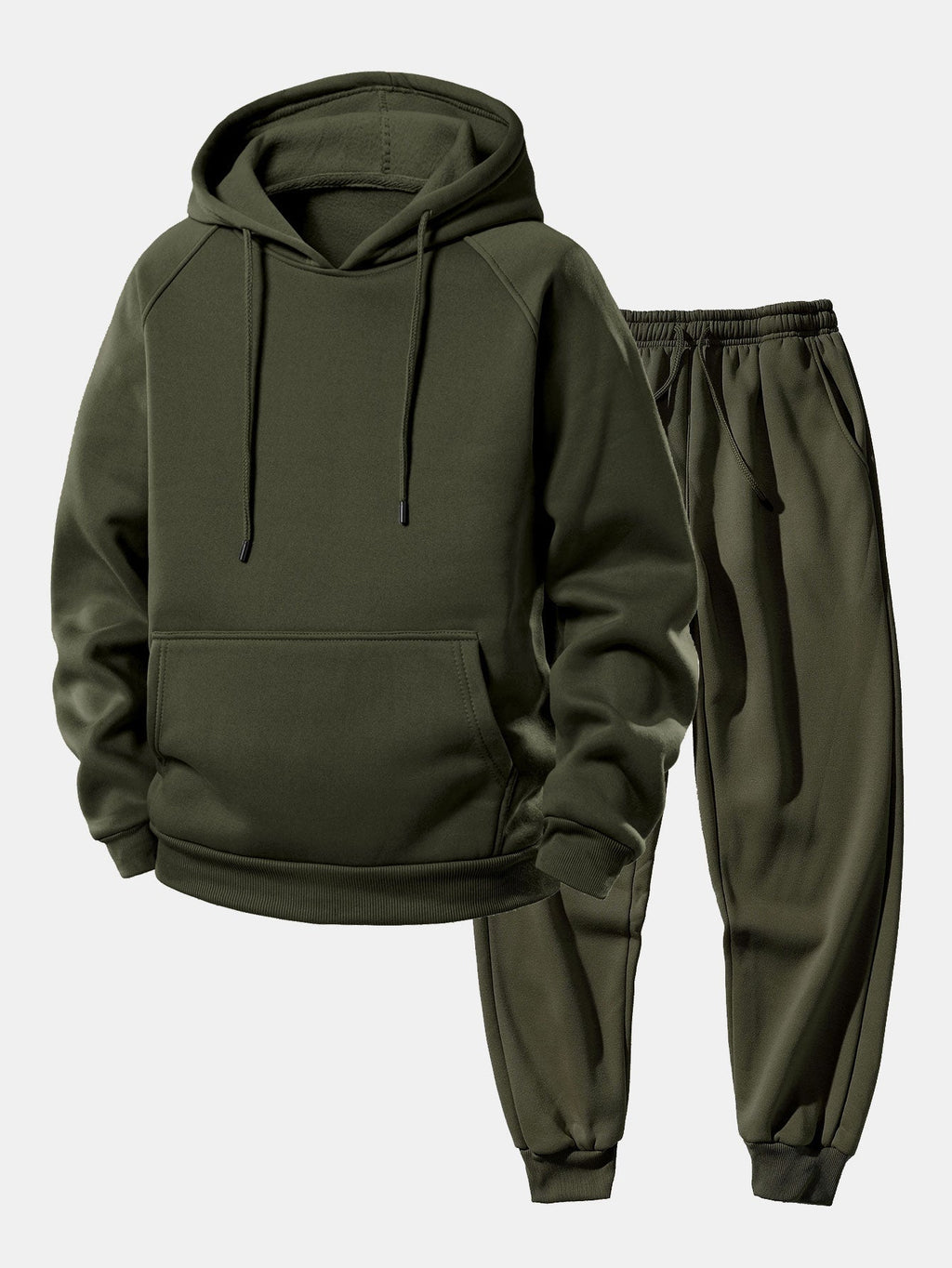 Men's Regular Fit Raglan Hooded Tracksuit