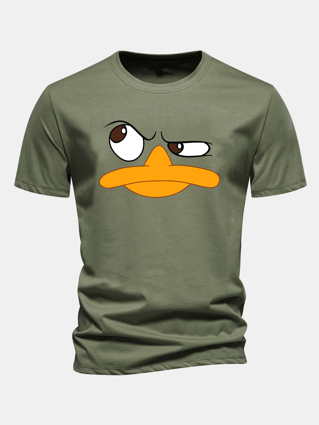 Men's Cartoon Face Graphic Tee