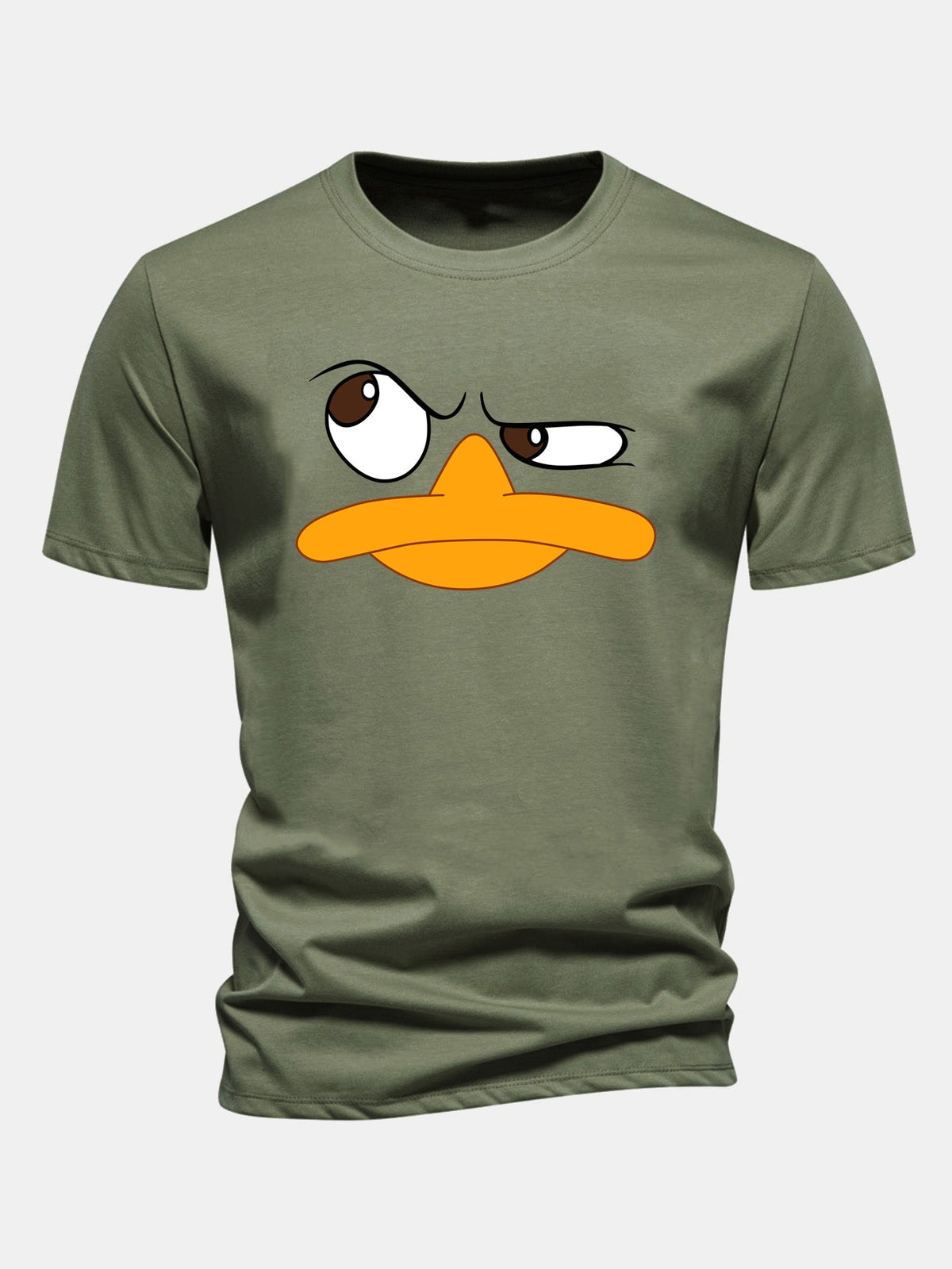 Men's Cartoon Face Graphic Tee
