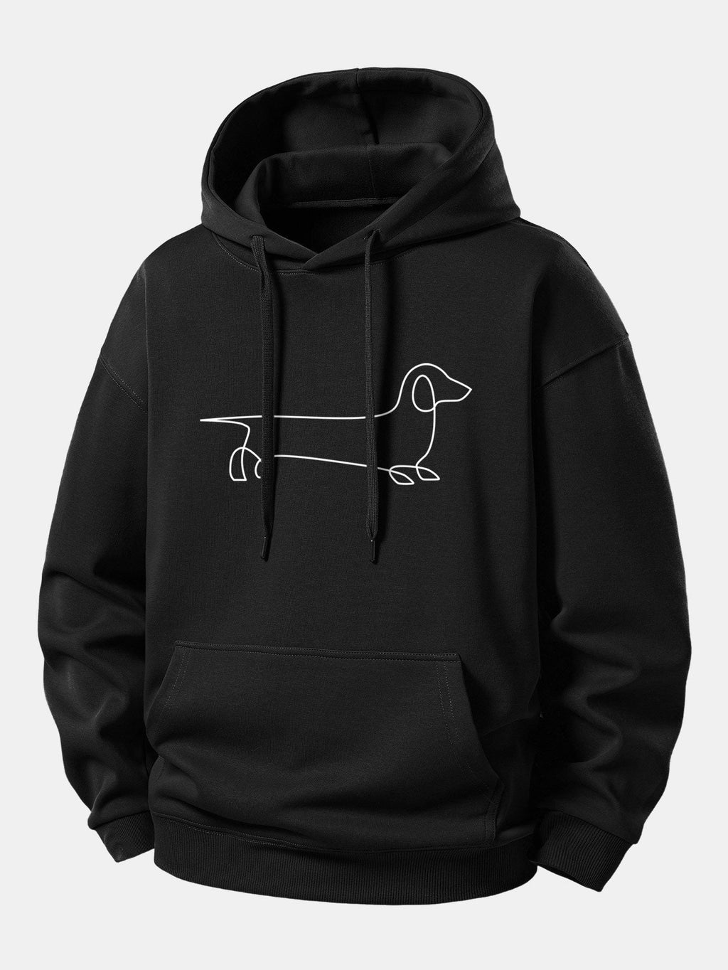 Men's Relaxed Hooded Tracksuit with Pintuck Joggers