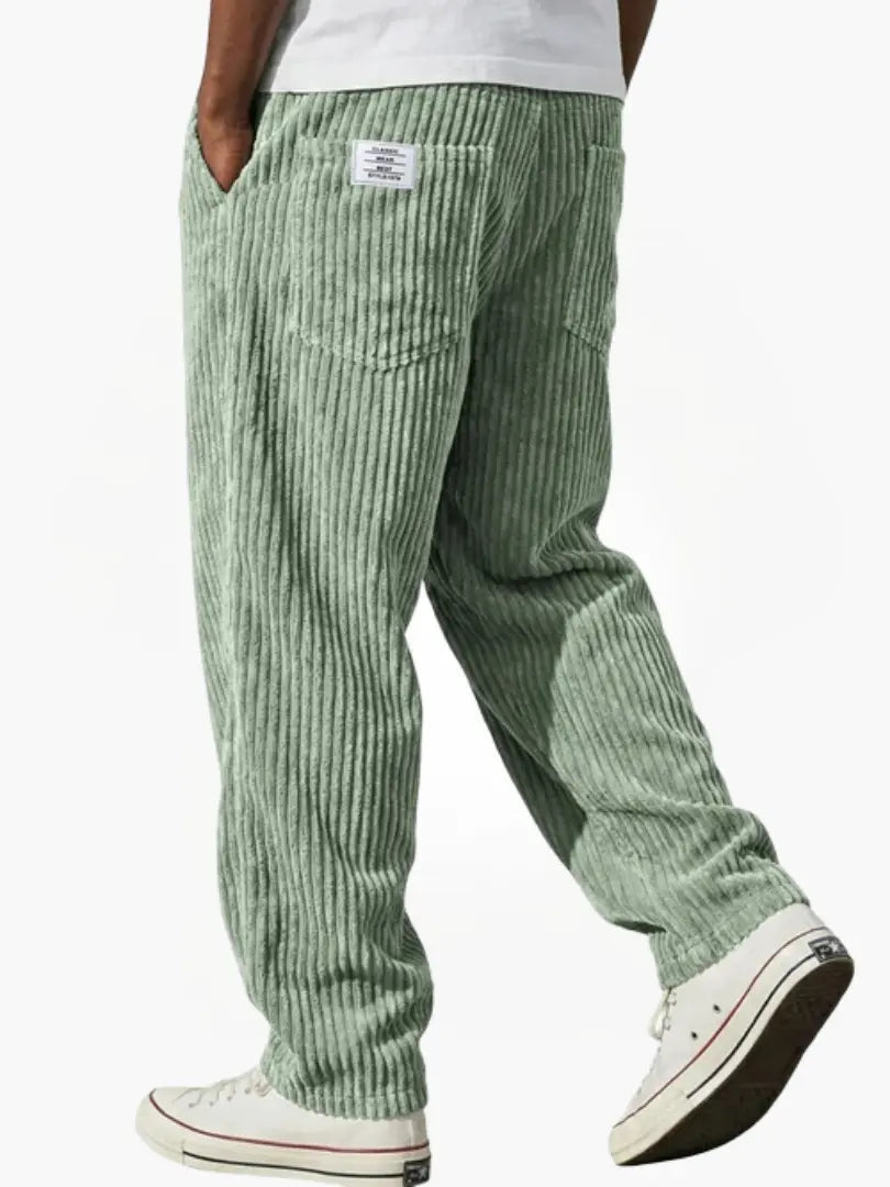 Men's Everyday Drawstring Corduroy Trousers