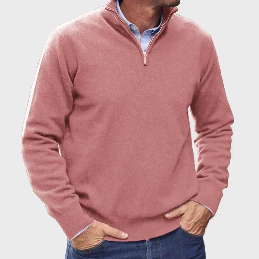 Men's Smart Quarter-Zip Knit Pullover