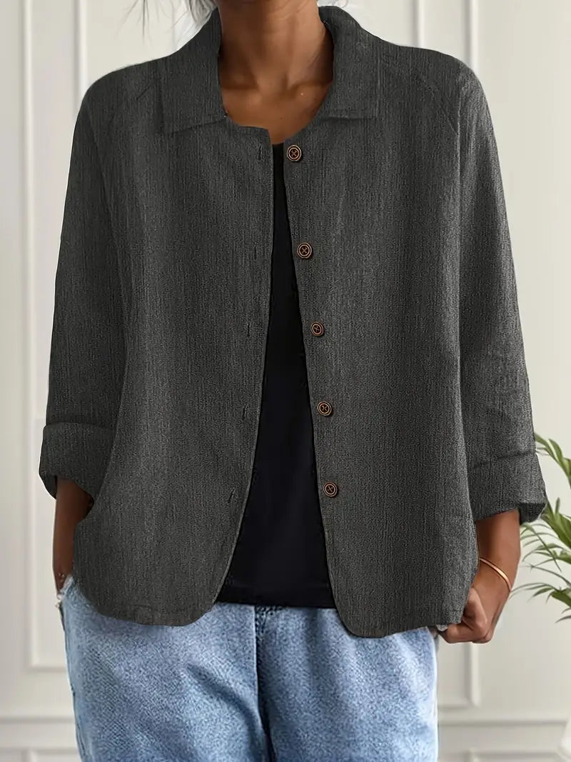 Women's Relaxed Lightweight Button-Through Jacket