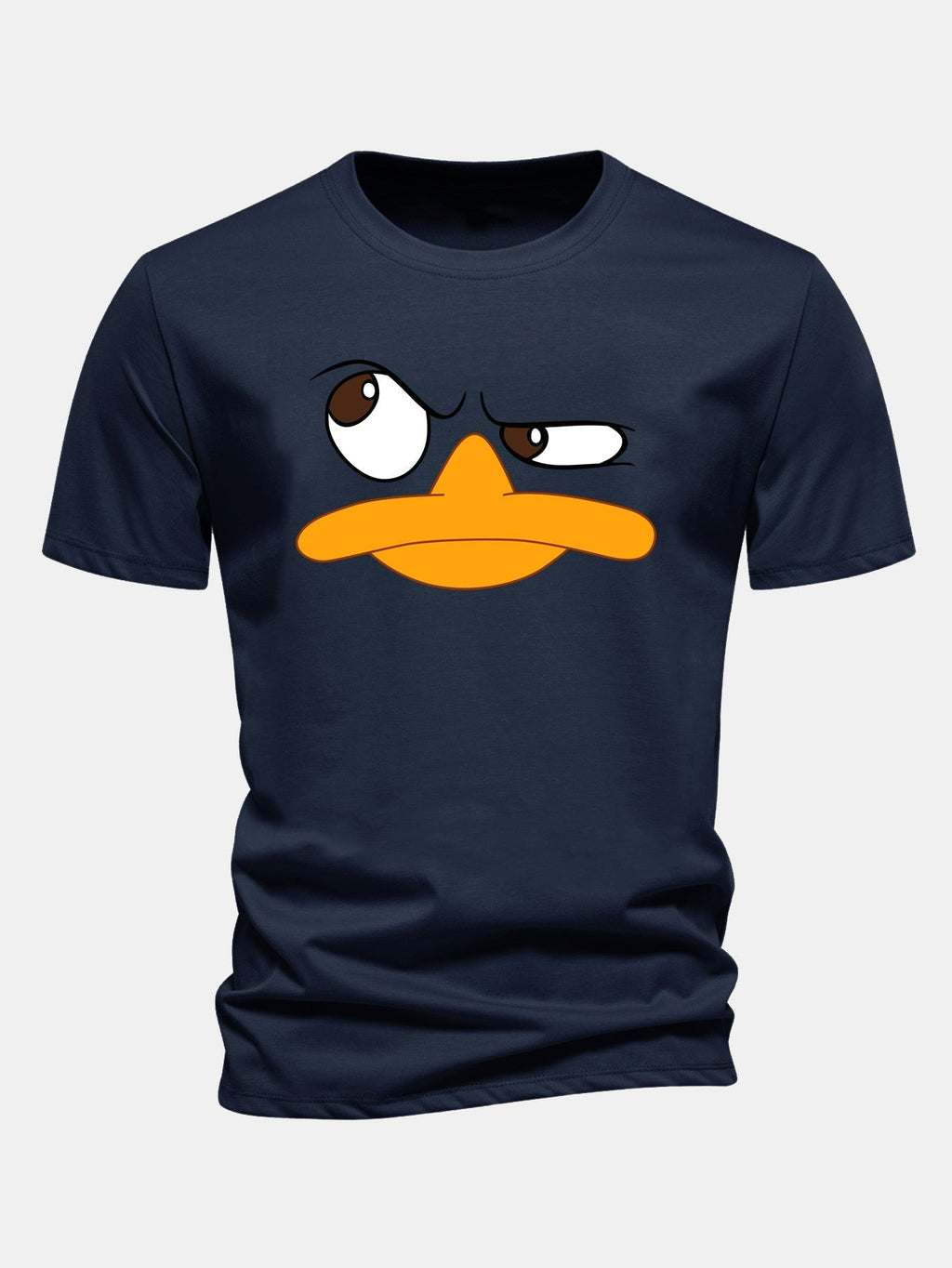 Men's Cartoon Face Graphic Tee