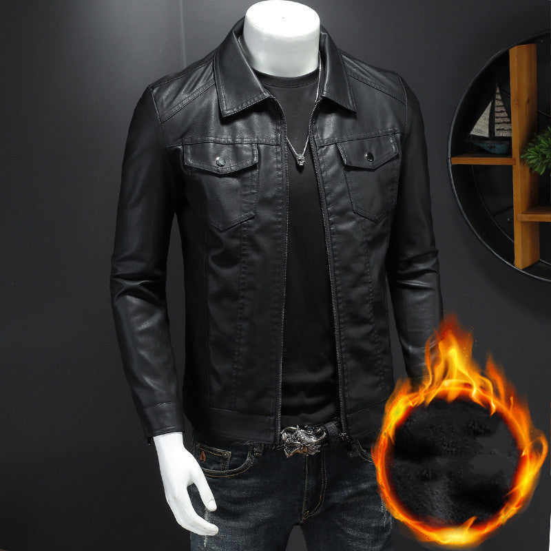 Men's Classic Everyday Vintage Leather Jacket