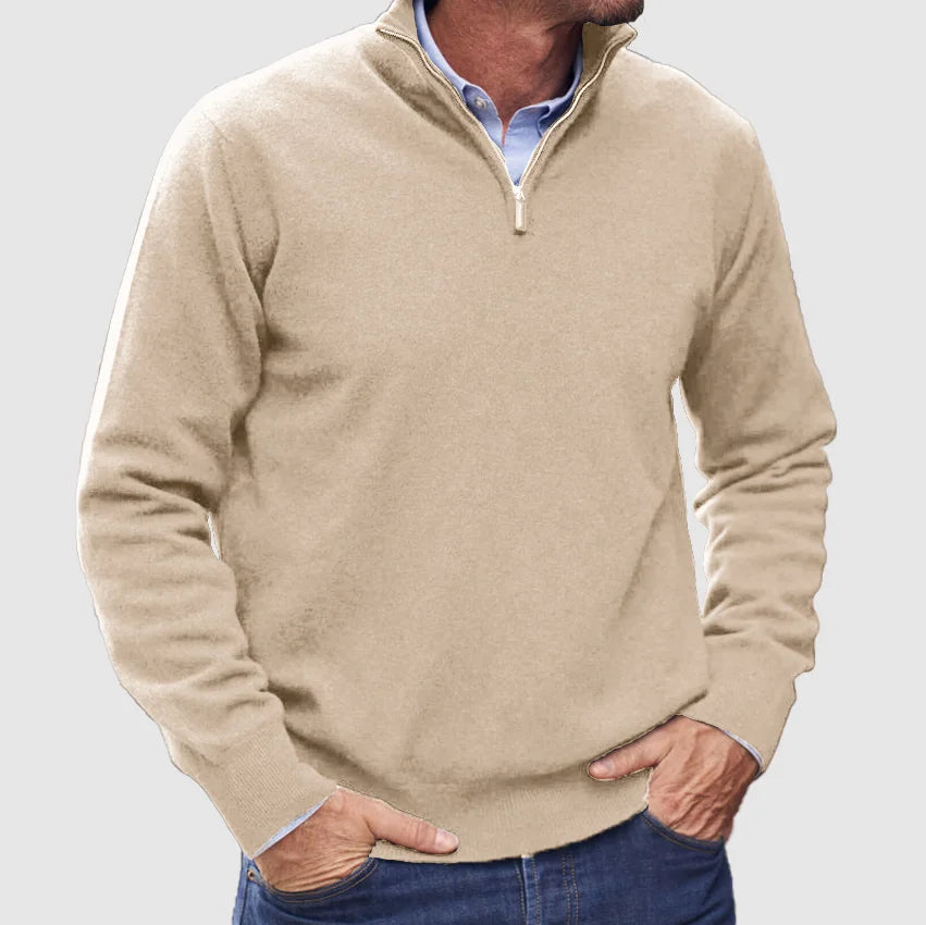 Men's Smart Quarter-Zip Knit Pullover