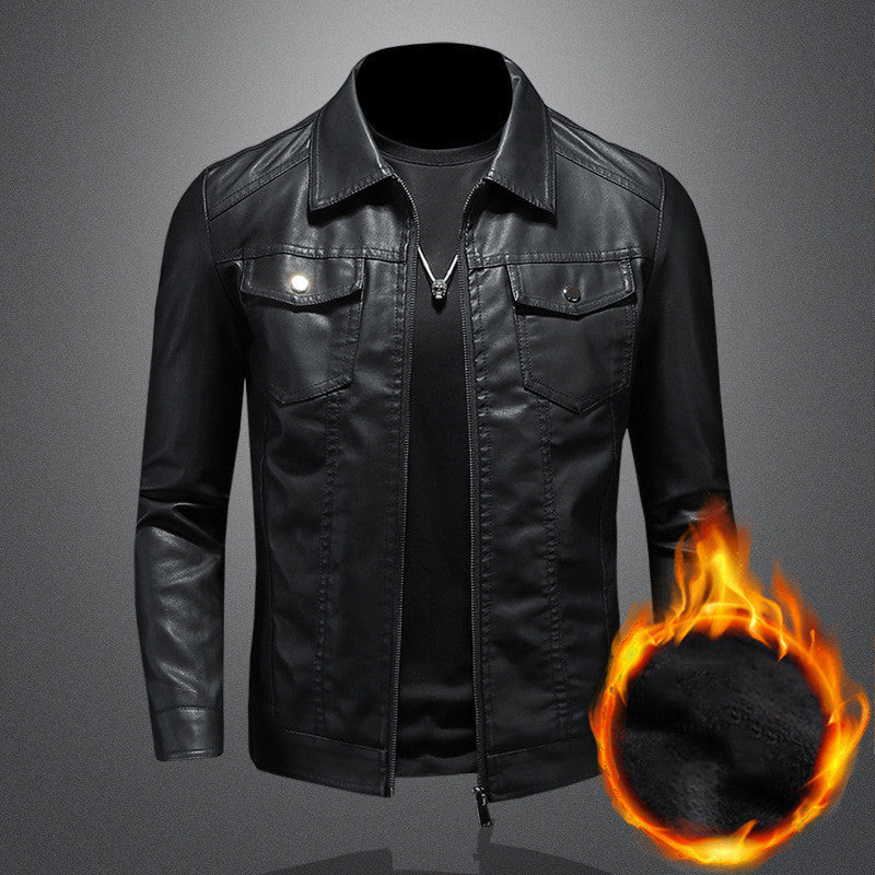 Men's Classic Everyday Vintage Leather Jacket