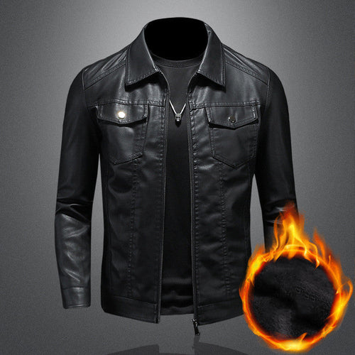 Men's Classic Everyday Vintage Leather Jacket