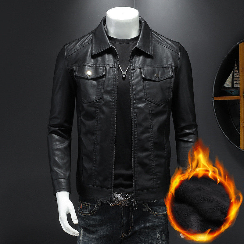 Men's Classic Everyday Vintage Leather Jacket