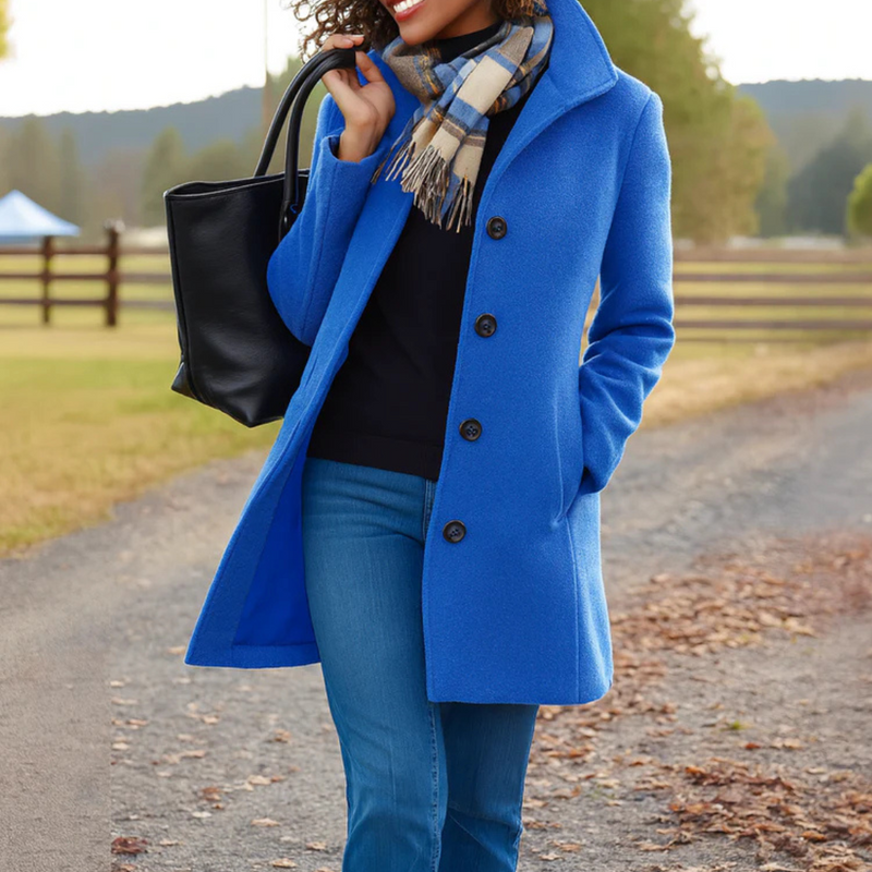Women's Classic Button-Through Topcoat