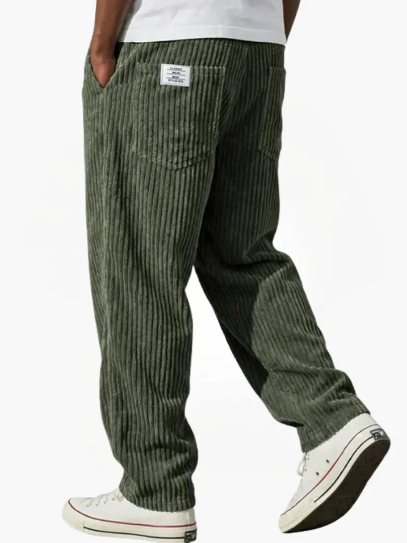 Men's Everyday Drawstring Corduroy Trousers
