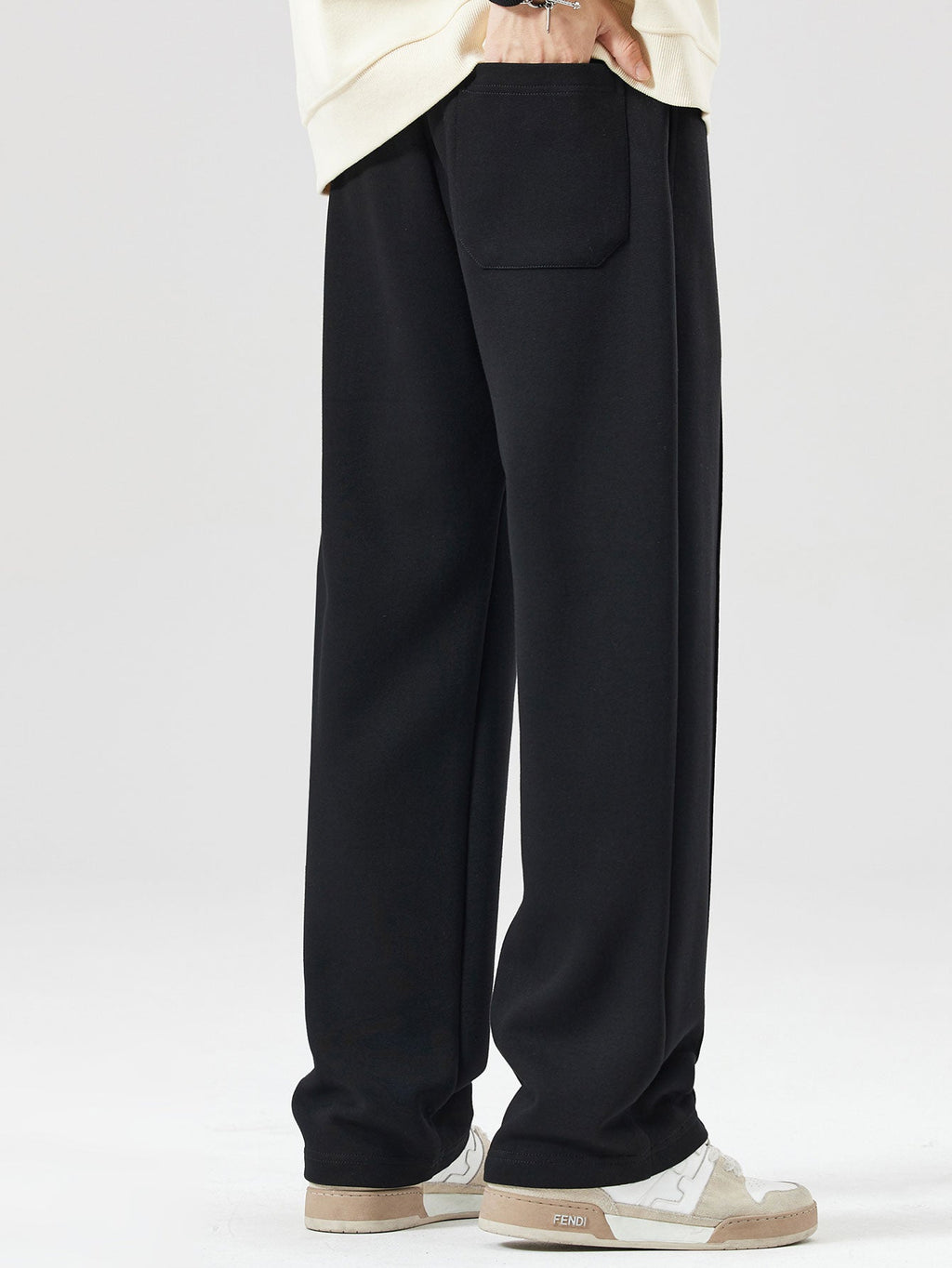 Men's Relaxed Hooded Tracksuit with Pintuck Joggers