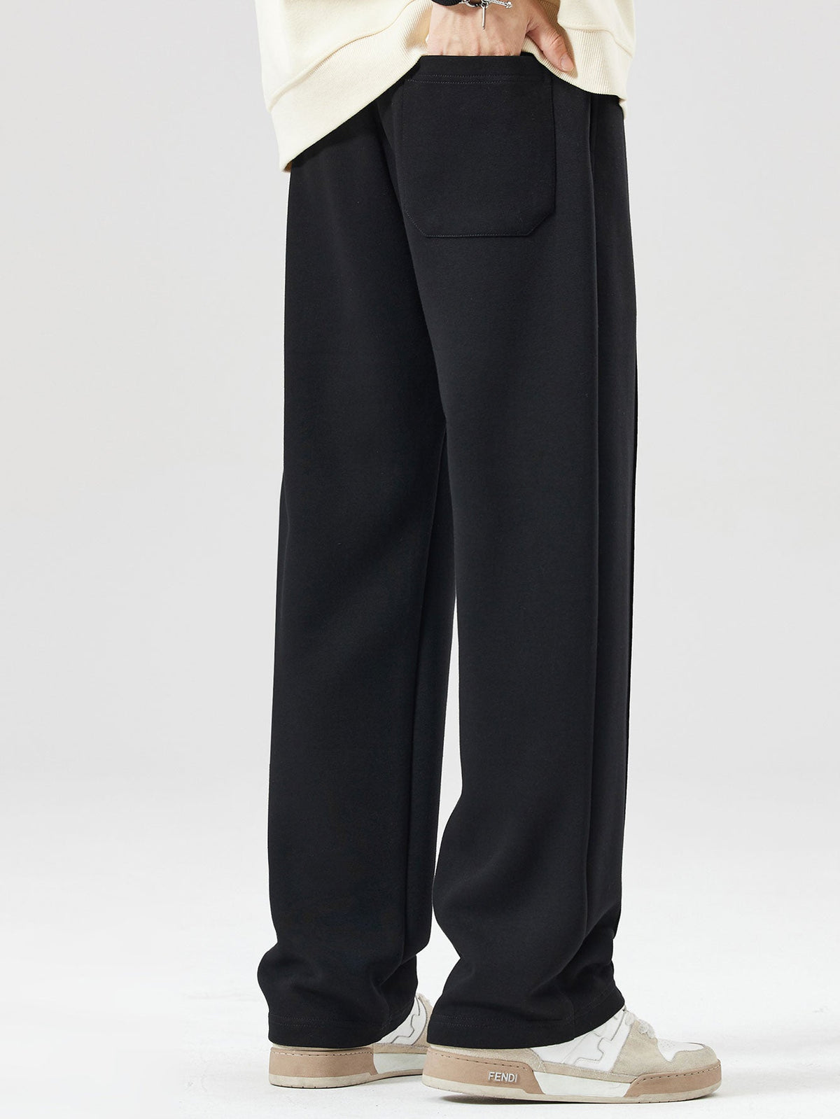 Men's Relaxed Hooded Tracksuit with Pintuck Joggers