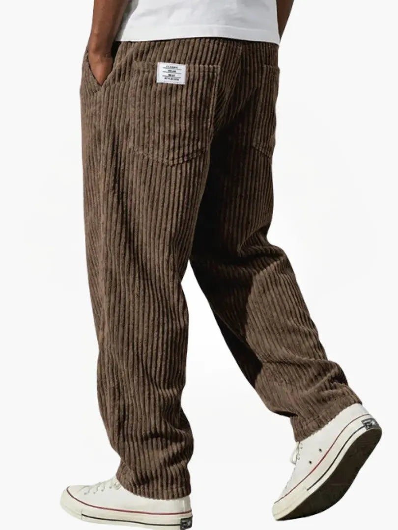 Men's Everyday Drawstring Corduroy Trousers