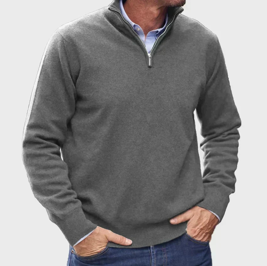 Men's Smart Quarter-Zip Knit Pullover