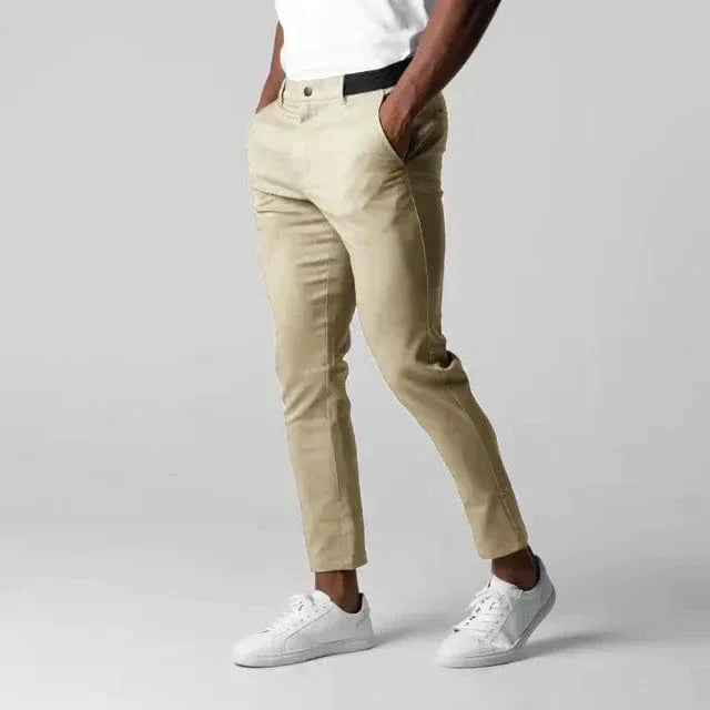 Men's Smart Casual Slim Chino Trousers