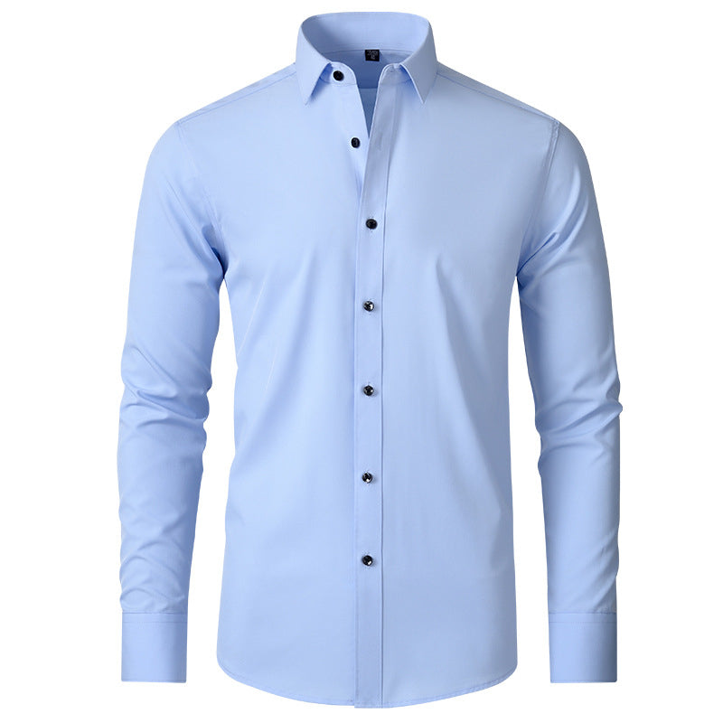 Men's Slim Fit Crease-Resistant Stretch Formal Shirt