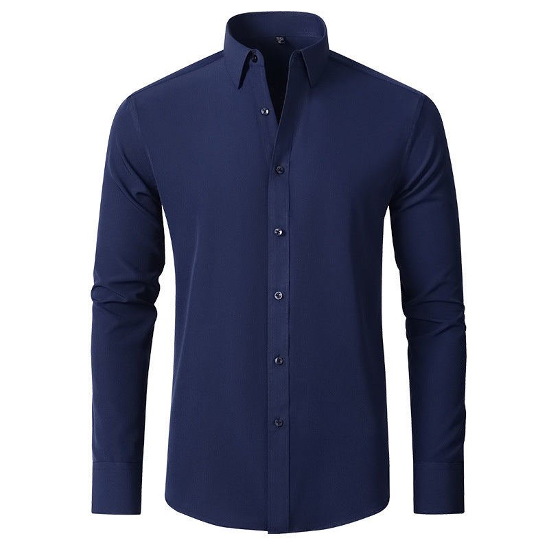 Men's Slim Fit Crease-Resistant Stretch Formal Shirt